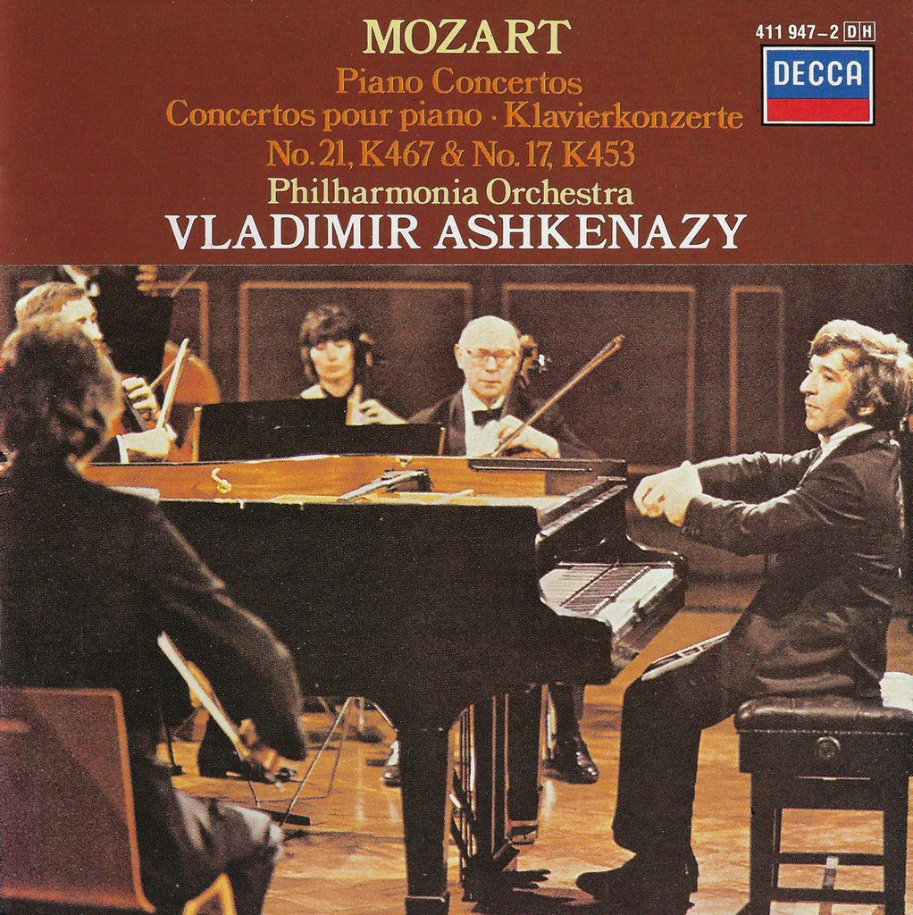 Ashkenazy: Mozart Piano Concertos Nos. 17 & 21 - Decca 411 947-2