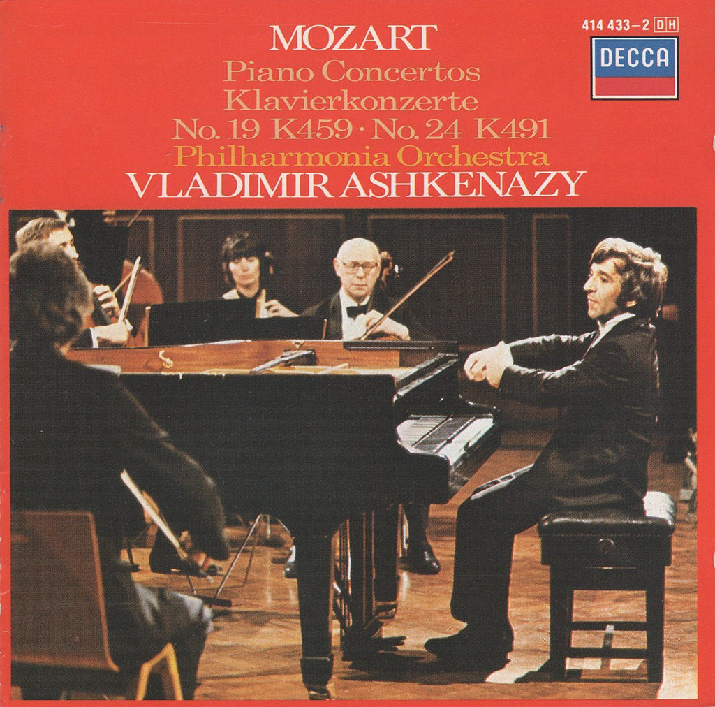 Ashkenazy: Mozart Piano Concertos Nos. 19 & 24 - Decca 414 433-2