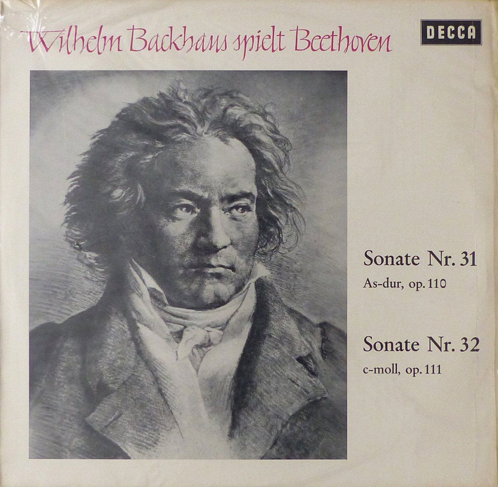 Backhaus: Beethoven Piano Sonatas Nos. 31 & 32 - Decca BLK 16107 (sealed)