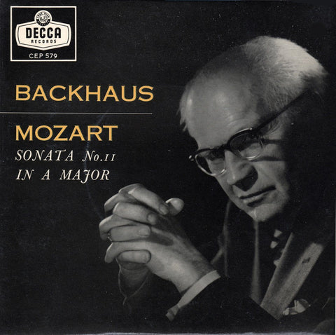 Backhaus: Mozart Piano Sonata No. 11 K. 331 - Decca CEP 579 (7 inch 45 rpm EP)