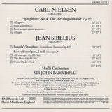 Barbirolli: Nielsen Symphony No. 4 + Sibelius - EMI CDM 7 63775 2