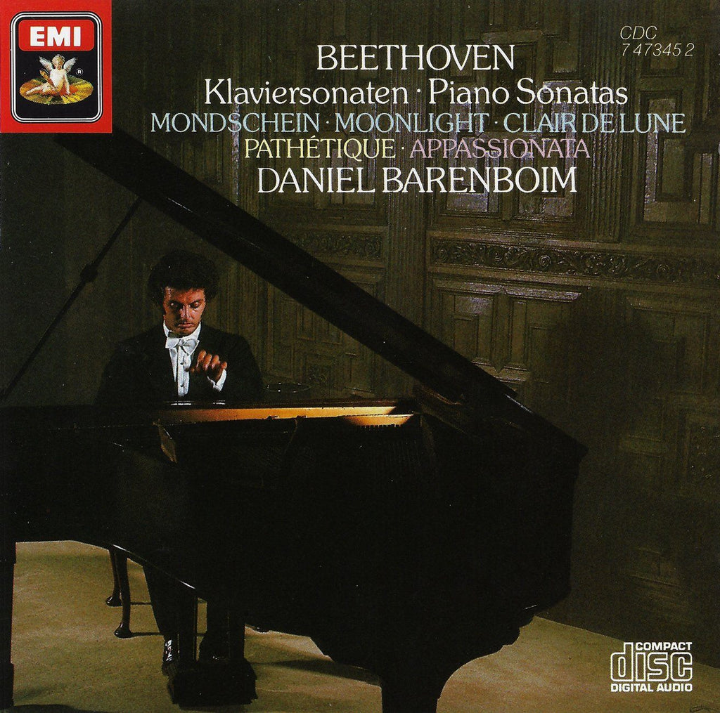 Barenboim: Moonlight, Pathetique & Appassionata Sonatas - EMI CDC 7 47345 2