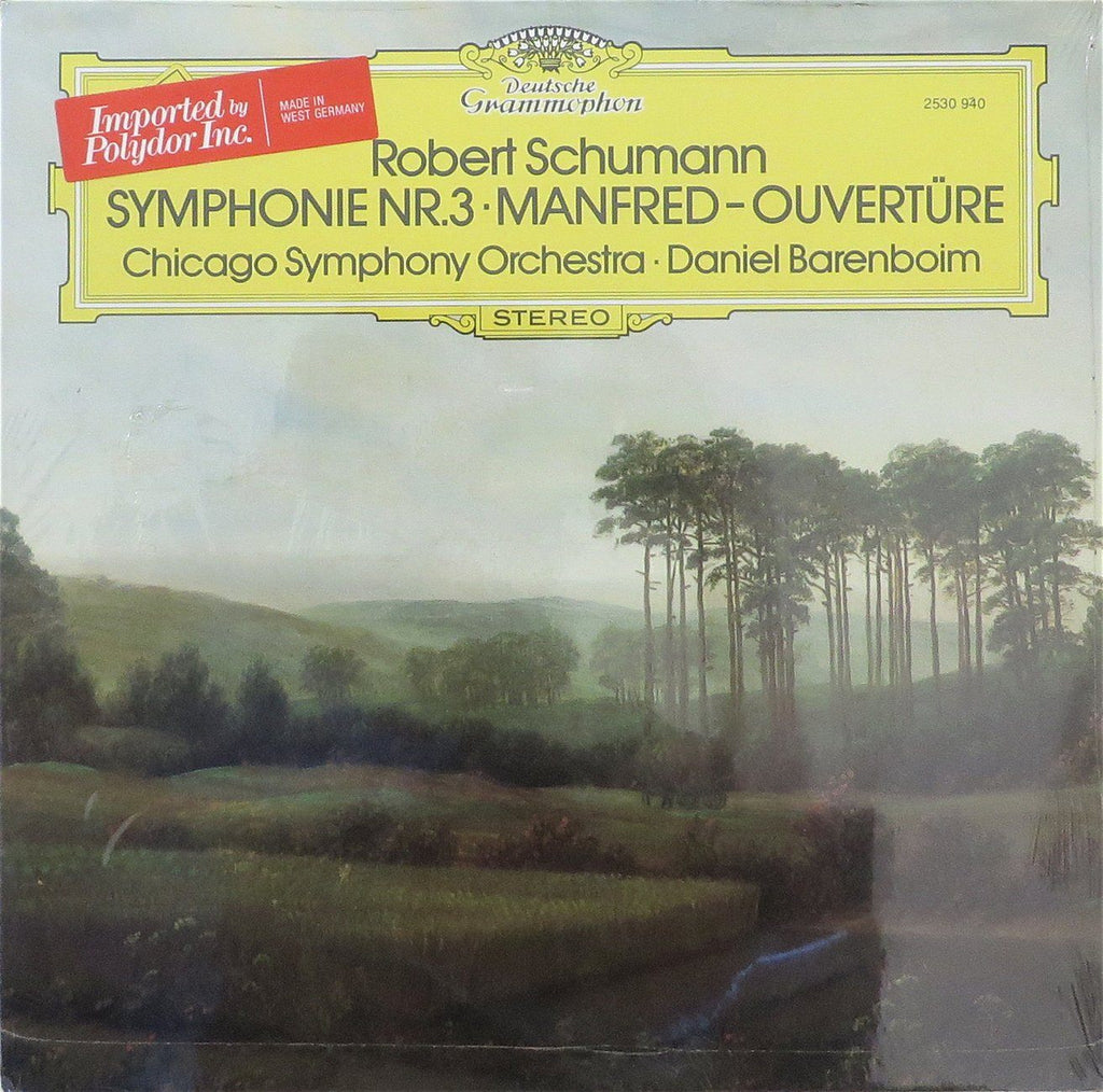 Barenboim/CSO: Schumann Symphony No. 3 + Manfred Ov. - DG 2530 940 (sealed)