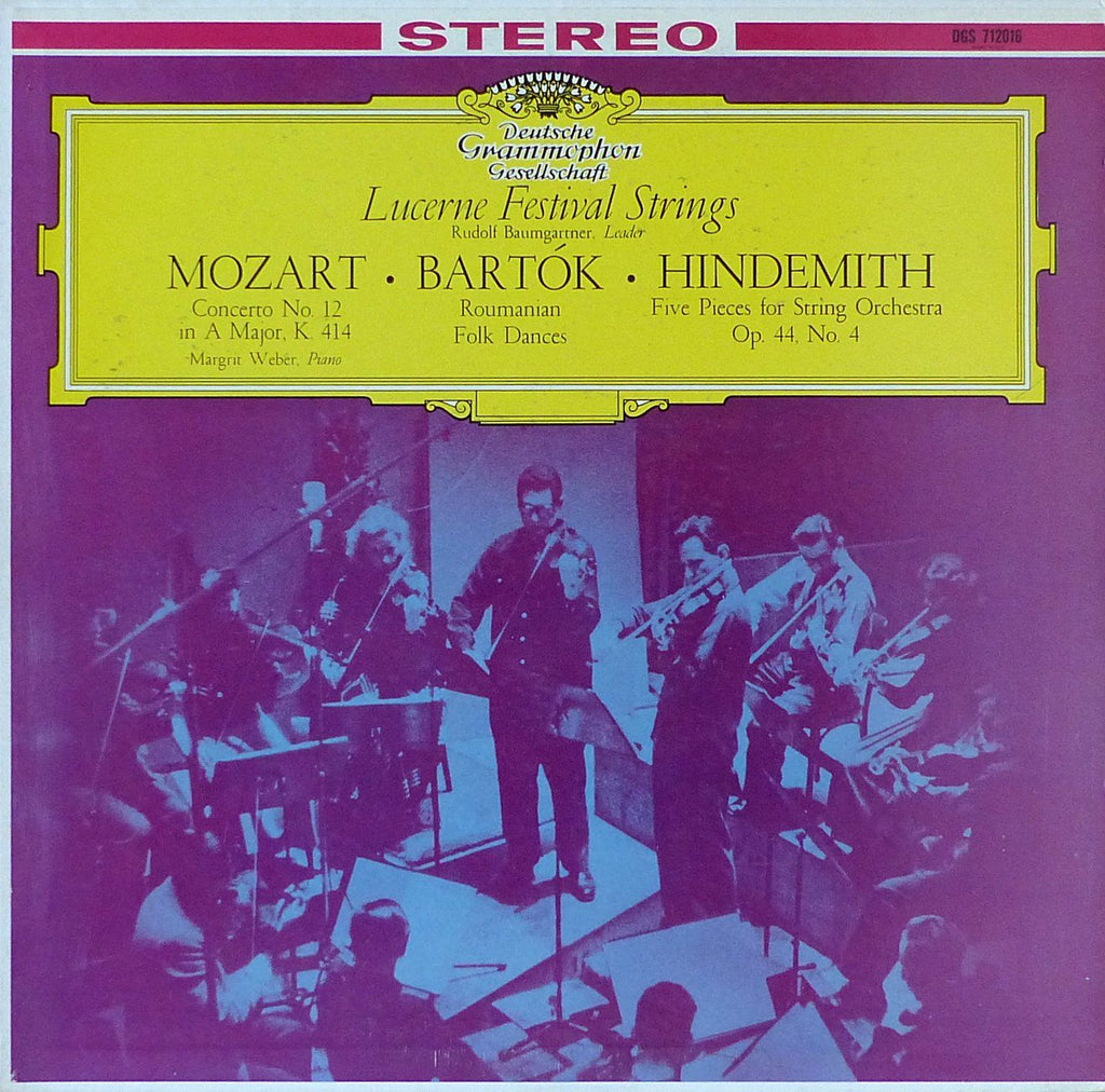Lucerne Festival Strings: Mozart K. 414 (Weber) + Bartok, etc. - DG DGS 712016