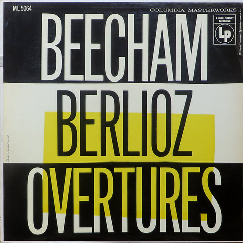 Beecham/RPO: Berlioz 5 Overtures - Columbia ML 5064