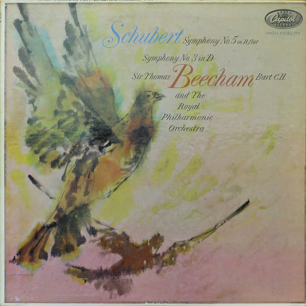 Beecham: Schubert Symphonies No.s 3 & 5 - Capitol G 7212