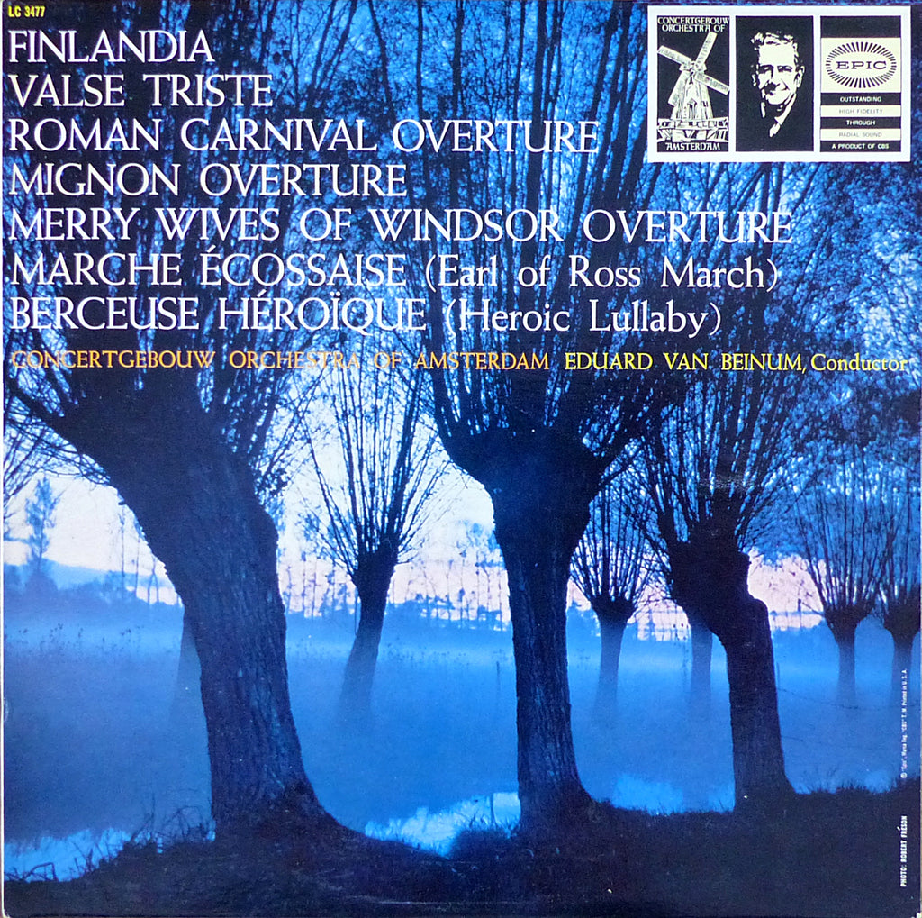 Beinum: Finlandia, Valse Triste, Mignon Overture, etc. - Epic LC 3477