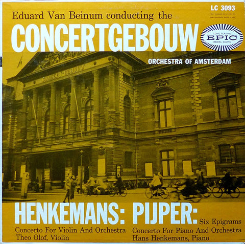 Olof: Pijper Violin Concerto + 6 Epigrams with Henkemans - Epic LC 3093