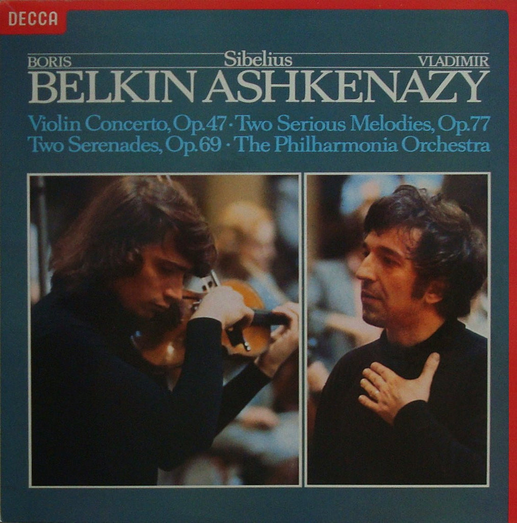 LP - Belkin: Sibelius Violin Concerto Op. 47, Etc. (rec. 1978) - Decca SXL 6953