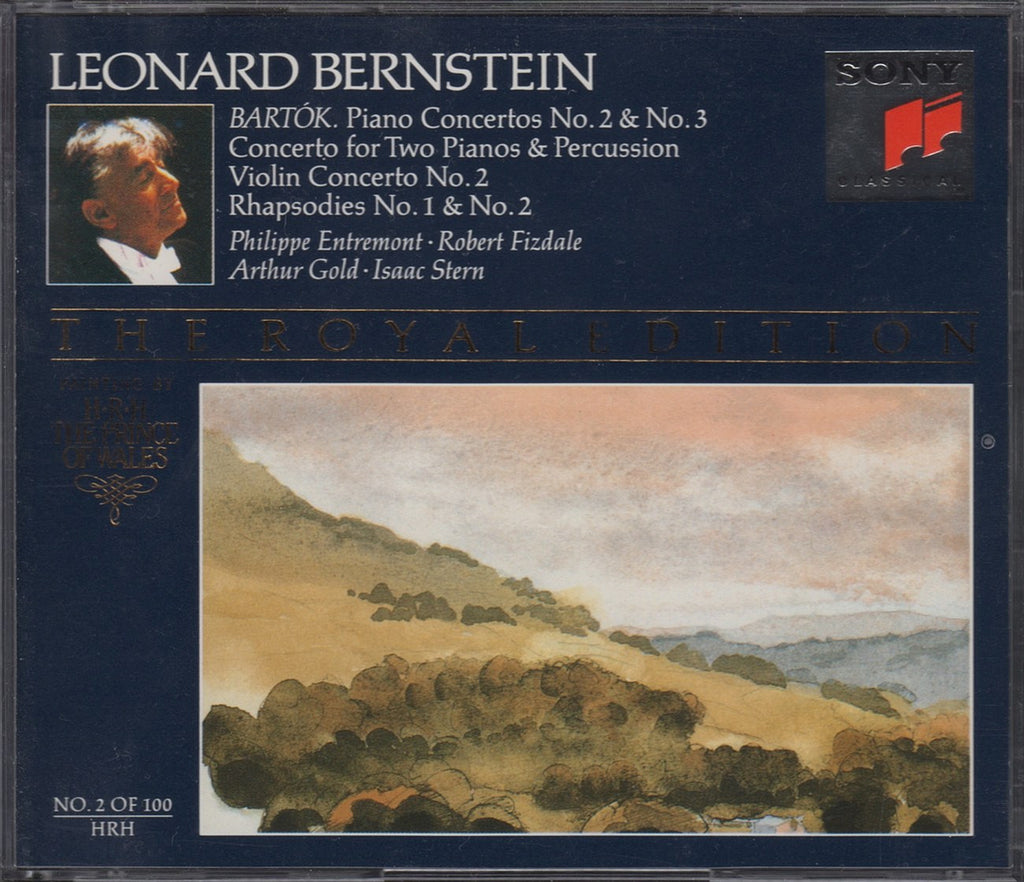 CD - Bernstein: Bartok Concertos (with Entremont, Stern, Et Al.) - Sony SM2K 47511 (2CD Set)