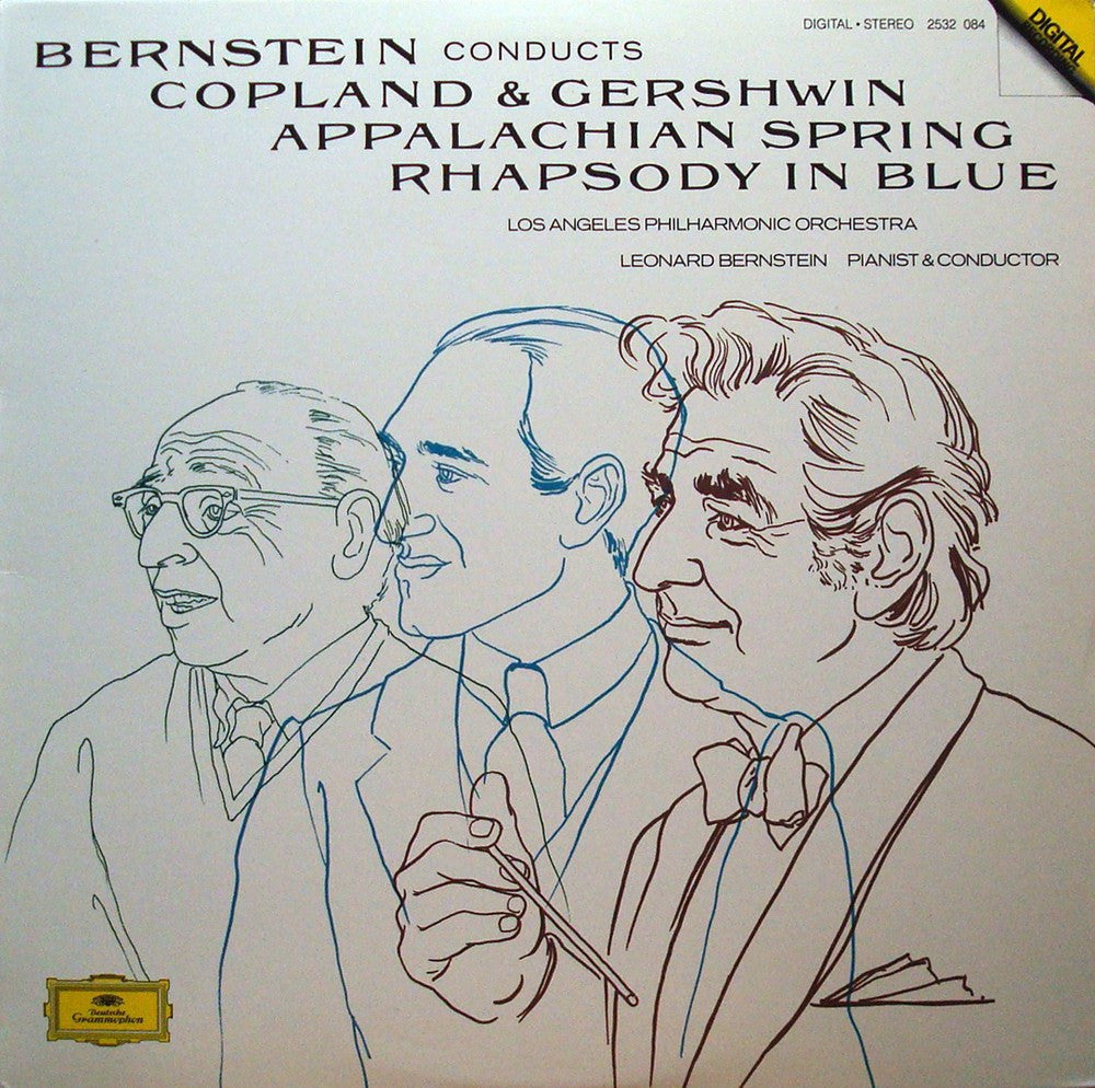 LP - Bernstein: Copland Appalachian Spring / Gershwin Rhapsody In Blue - DG 2532 084 (DDD)