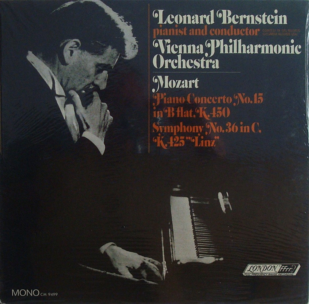 LP - Bernstein: Mozart "Linz" & Concerto K. 450 - London CM 9499 (sealed)