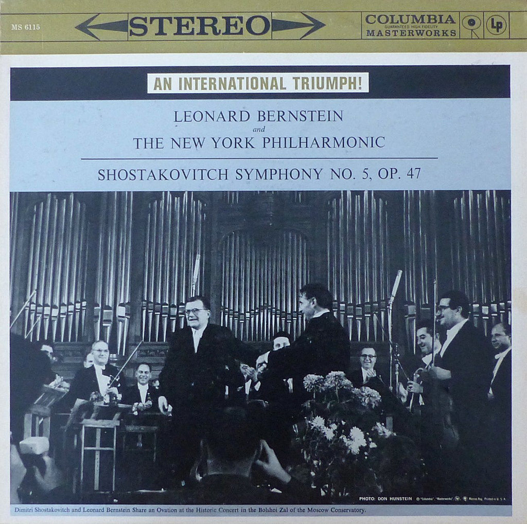 Bernstein/NYPO: Shostakovich Symphony No. 5 - Columbia MS 6115