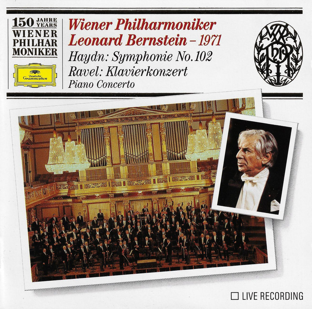 Bernstein/VPO: Ravel Concerto in G + Haydn No. 102 - DG 435 322-2