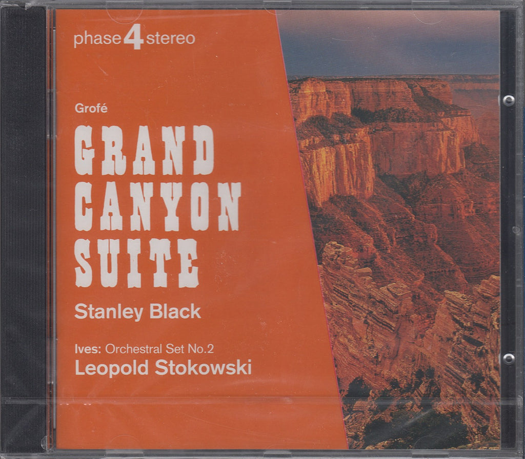 CD - Black: Grofe Grand Canyon + Stokowski: Ives - Decca Phase4 448 956-2 (sealed)