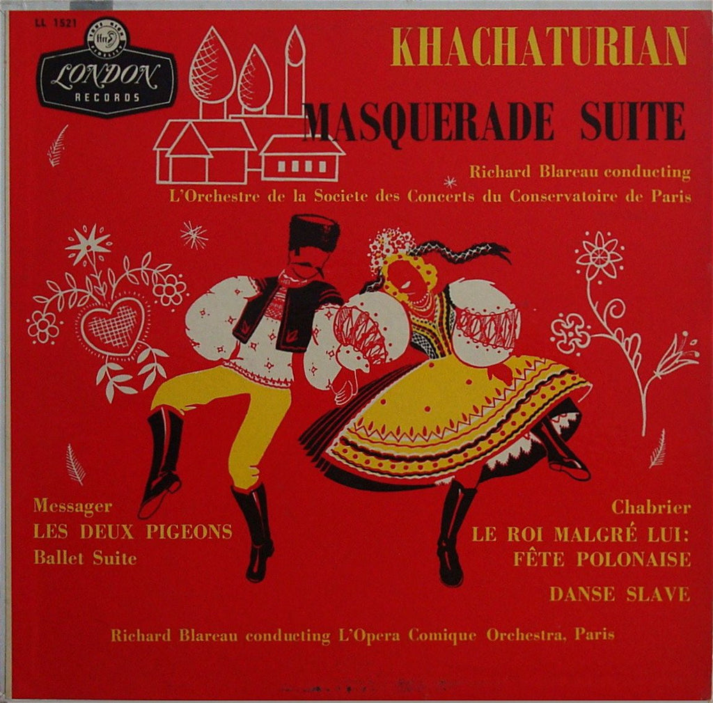 LP - Blareau: Khachaturian Masquerade Suite + Chabrier & Messager - London LL 1521