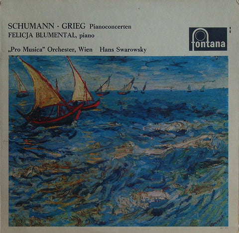 LP - Blumental: Grieg Op. 16 & Schumann Op. 54 Piano Concertos - Fontana EL 697 602