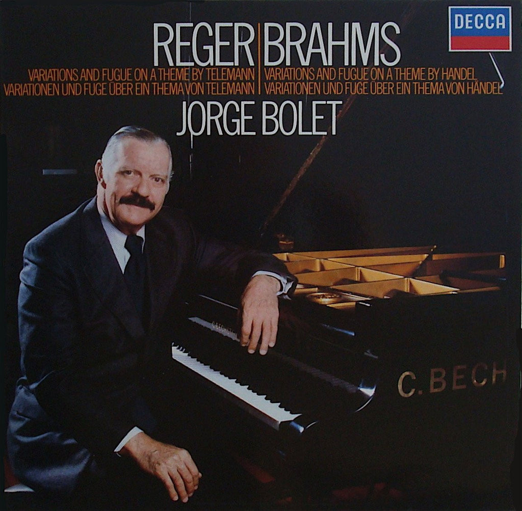 LP - Bolet: Reger Telemann Vars + Brahms Handel Vars - Decca 6.42644