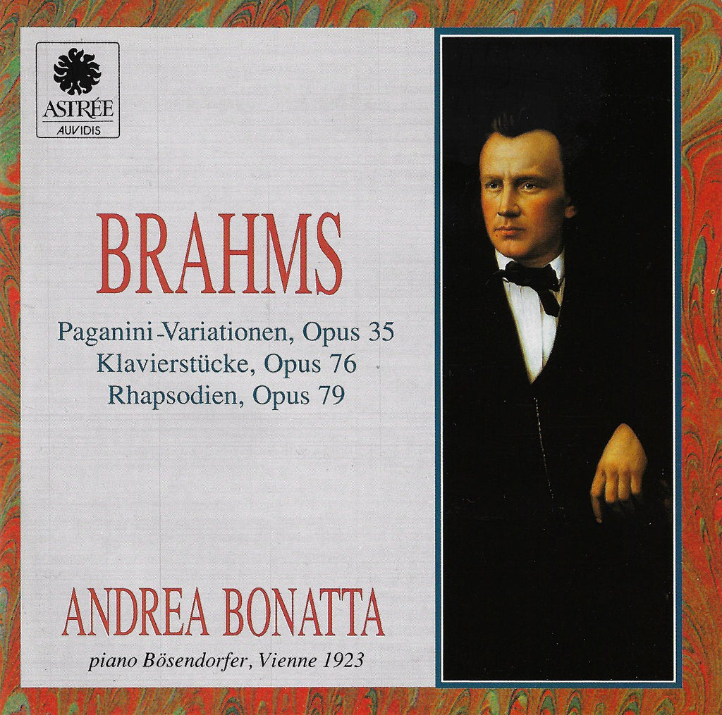 Bonatta: Brahms Variations Op. 35, Rhapsodies Op. 79, etc. - Astrée Auvidis E8754