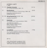 Boulez, LaSalle Quartet, et al: Ligeti chamber works - DG 423 244-2