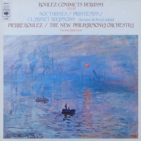 Boulez/New Philh: Trois Nocturnes + Printemps, etc. - CBS 72785