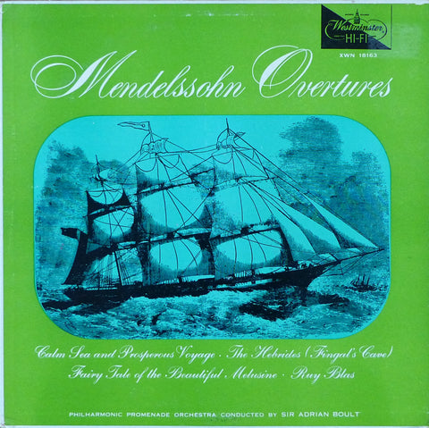 Boult: Mendelssohn Overtures - Westminster XWN 10163
