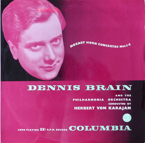 LP - Brain/Karajan: Mozart Horn Concertos Nos. 1-4 - Columbia 33CX 1140