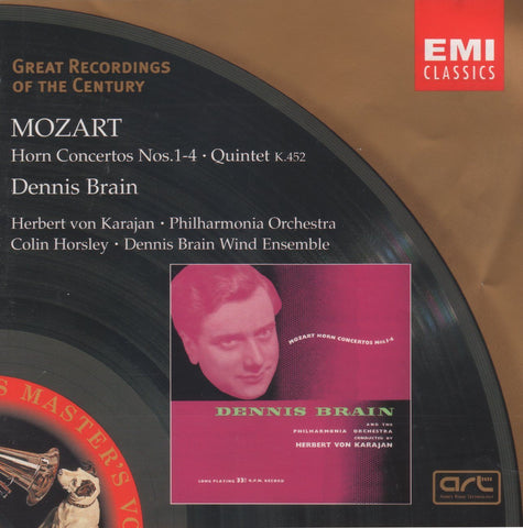 Brain: Mozart Horn Concertos Nos. 1-4 + Horsley: Quintet K. 452 - EMI 5 66898 2
