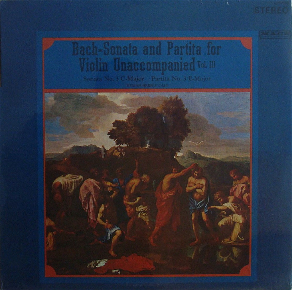LP - Bress: Bach Solo Violin Sonata 3 / Partita 3 - Mace MCM9058 (sealed)