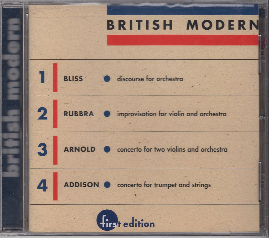CD - British Modern Vol. 1: Arnold, Rubbra, Bliss, Et Al. - First Edition FECD-1904 (sealed)