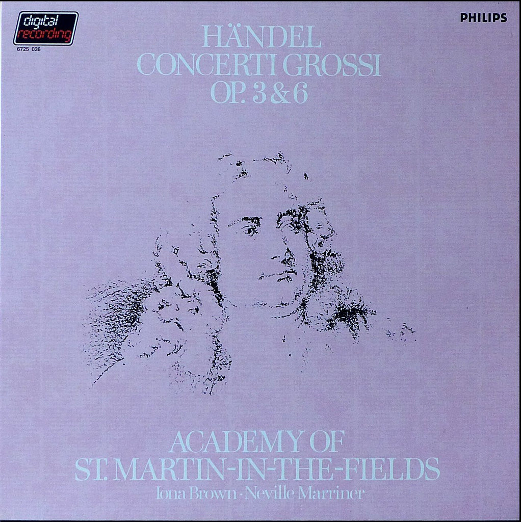 Brown/Marriner: Handel Concerti Grossi Opp. 3 & 6 - Philips 6725 036 (4LP box)