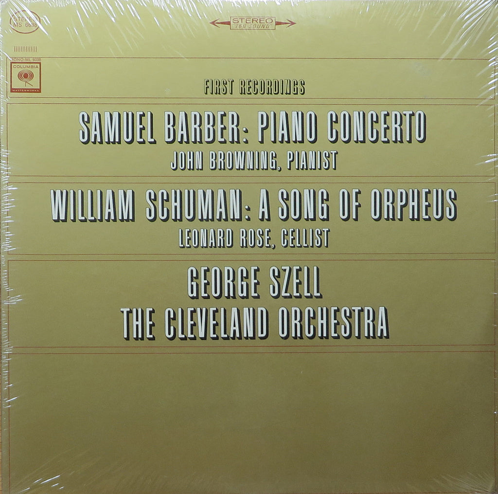 Browning/Szell: Barber Piano Concerto - Columbia MS 6638 (sealed)