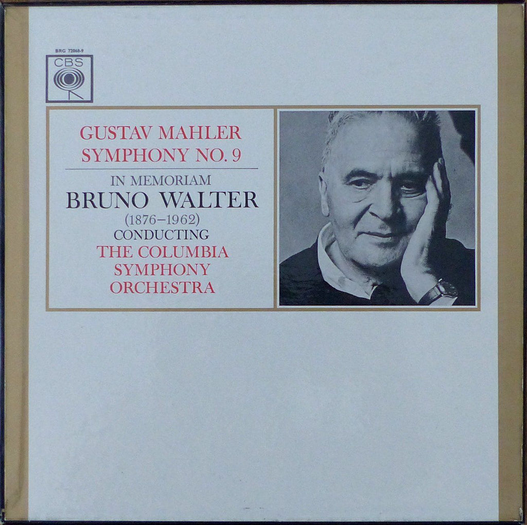 Bruno Walter: Mahler Symphony No. 9 - CBS BRG 72068-9 (2LP box set)
