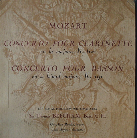 LP - Brymer/Beecham: Mozart Clarinet Concerto, Etc. - LVSM FALP 657