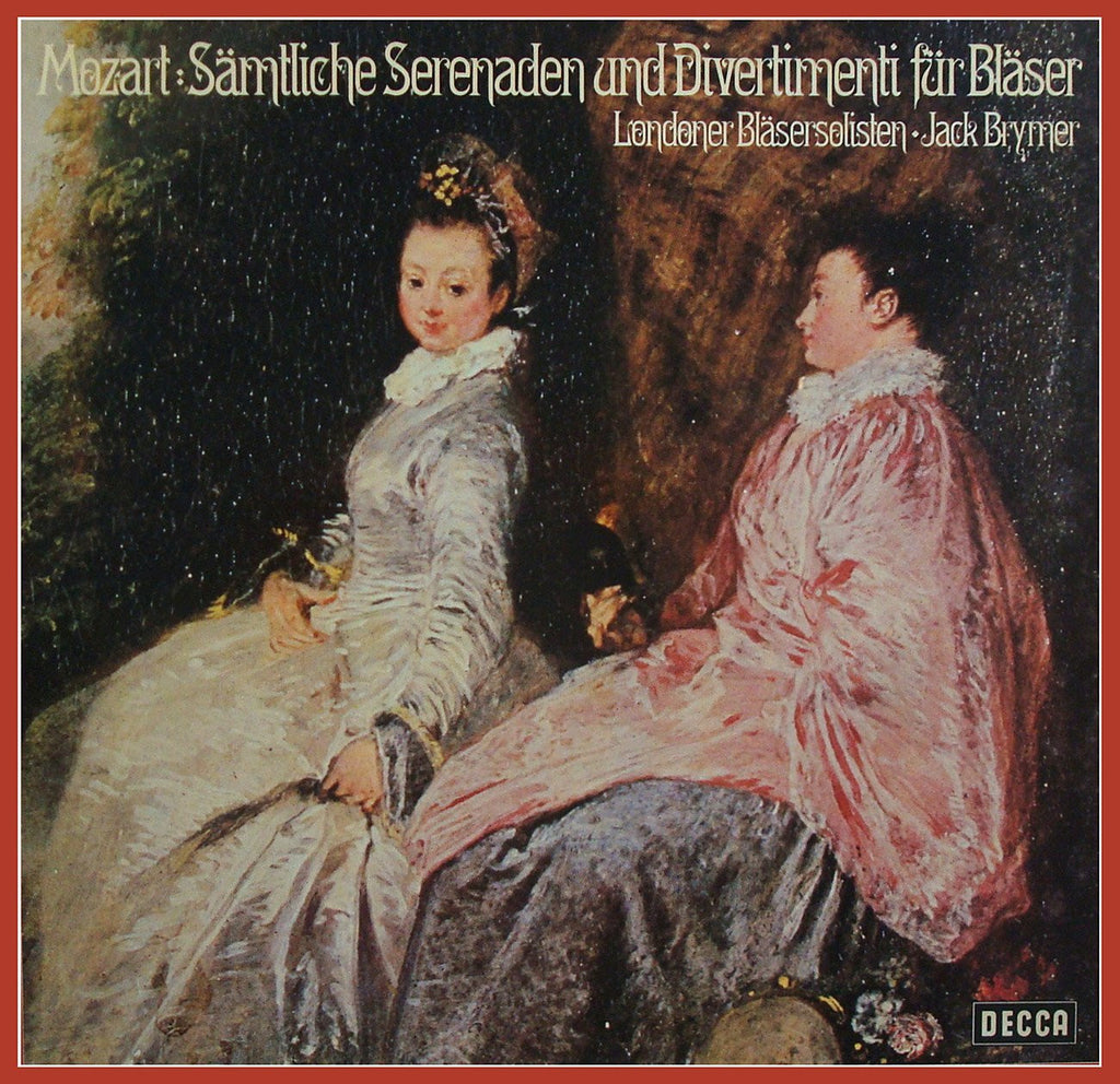 LP - Brymer: Mozart Serenades & Divertimenti For Winds – Decca SLA 25118-D/1-5 (5 LP Box Set)