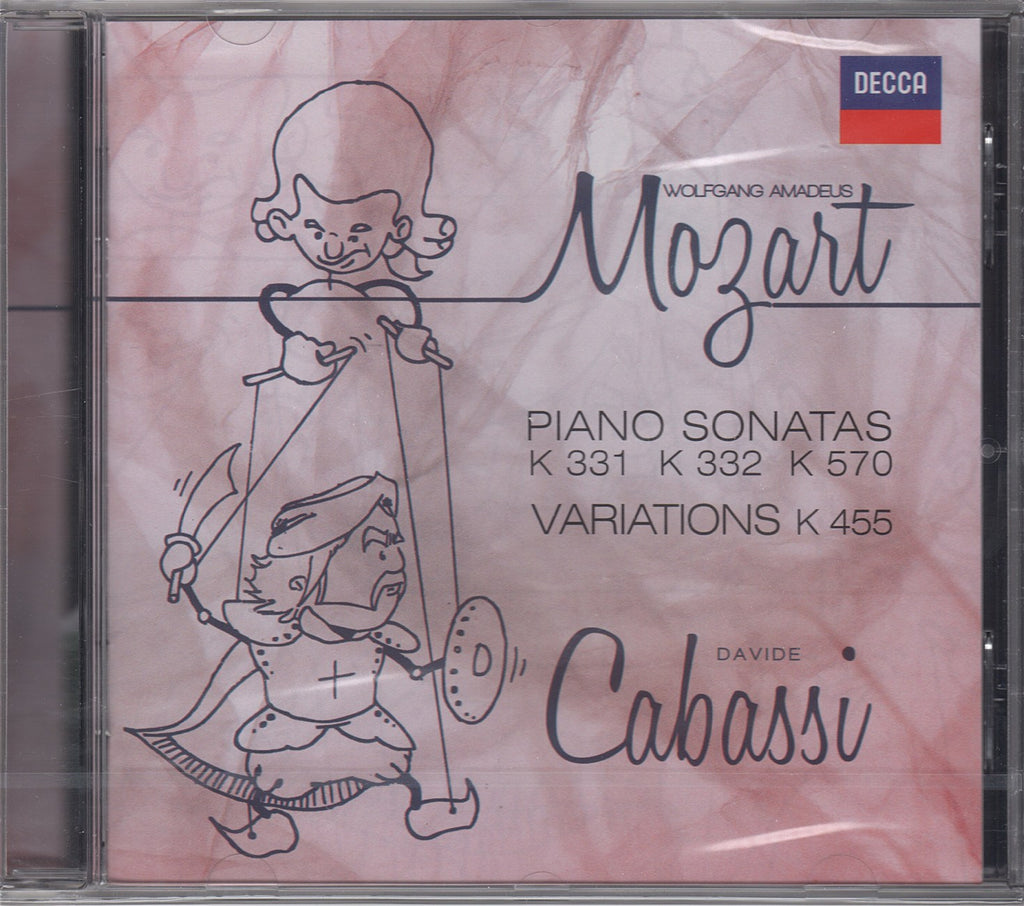 CD - Cabassi: Mozart Piano Sonatas K. 331, 332, 570, Etc. - Decca 481 0064 (DDD) (sealed)