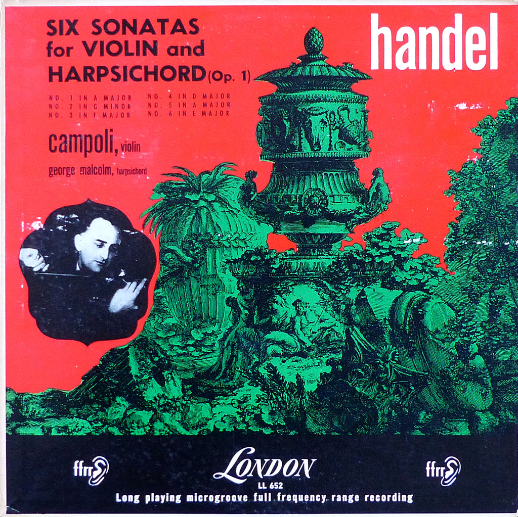 Campoli/Malcolm: Handel 6 Violin Sonatas - London LL 652