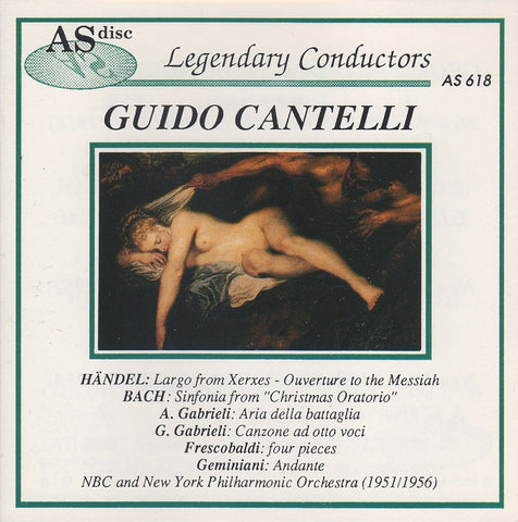 Cantelli: Handel, Bach, Gabrieli, Frescobaldi, Geminiani - AS Disc AS 618