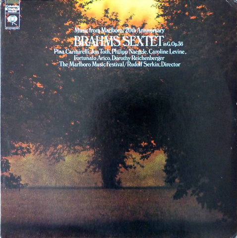 Carmirelli, et al: Brahms Sextet No. 1 (Marlboro Festival) - CBS MS 7445