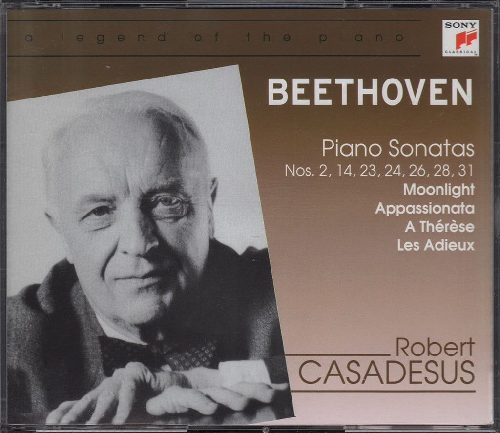 CD - Casadesus: Beethoven Piano Sonatas Nos. 2/14/23/24/26/28/31 - Sony 5033932 (2CD Set)