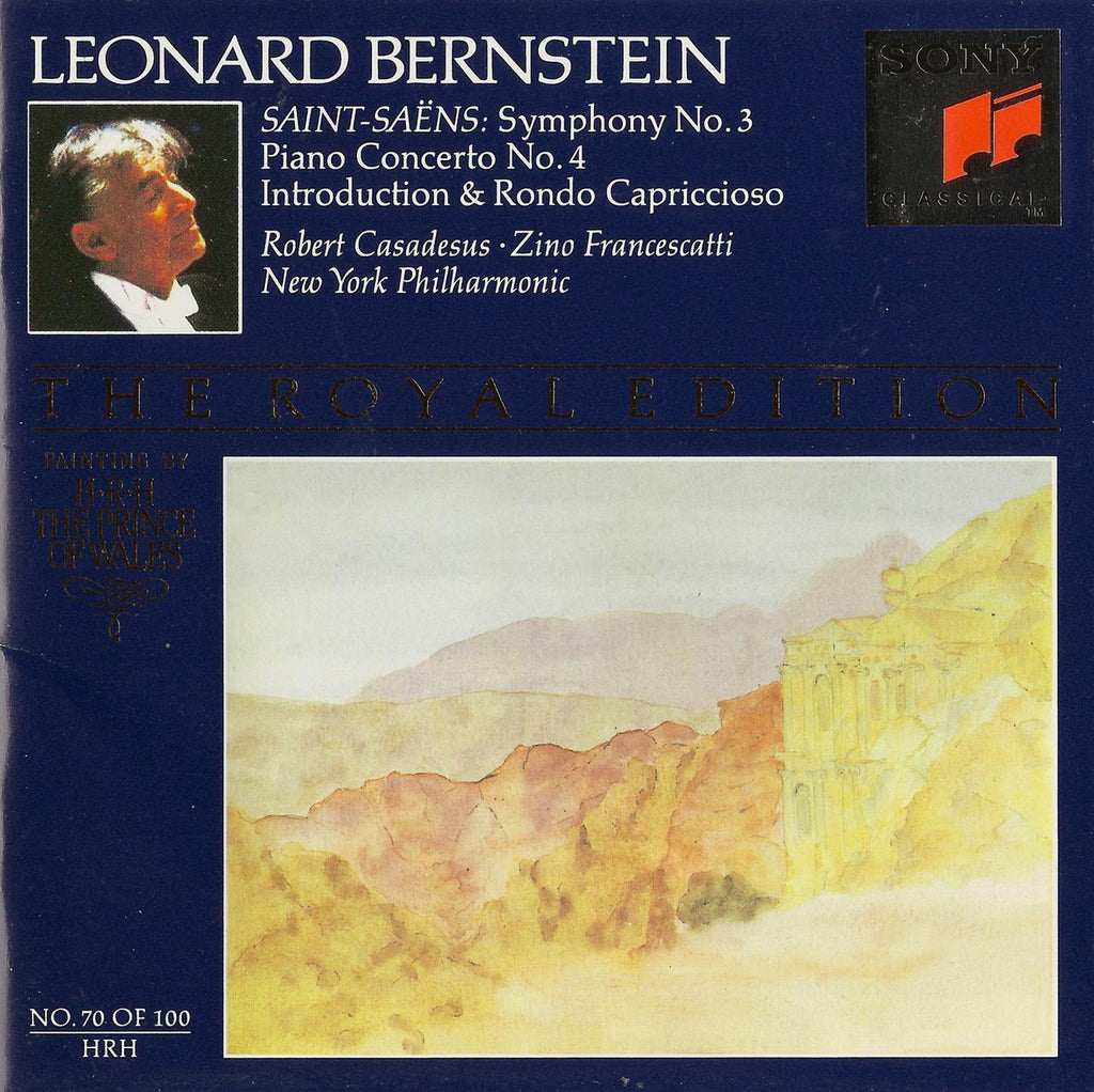 CD - Casadesus: Saint-Saëns Piano Concerto No. 4 + Symphony No. 3 Sony SMK 47608