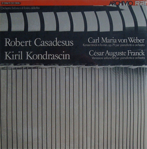 LP - Casadesus: Franck Sym Vars + Weber Konzertstück - Fonit Cetra LAR 18 (sealed)
