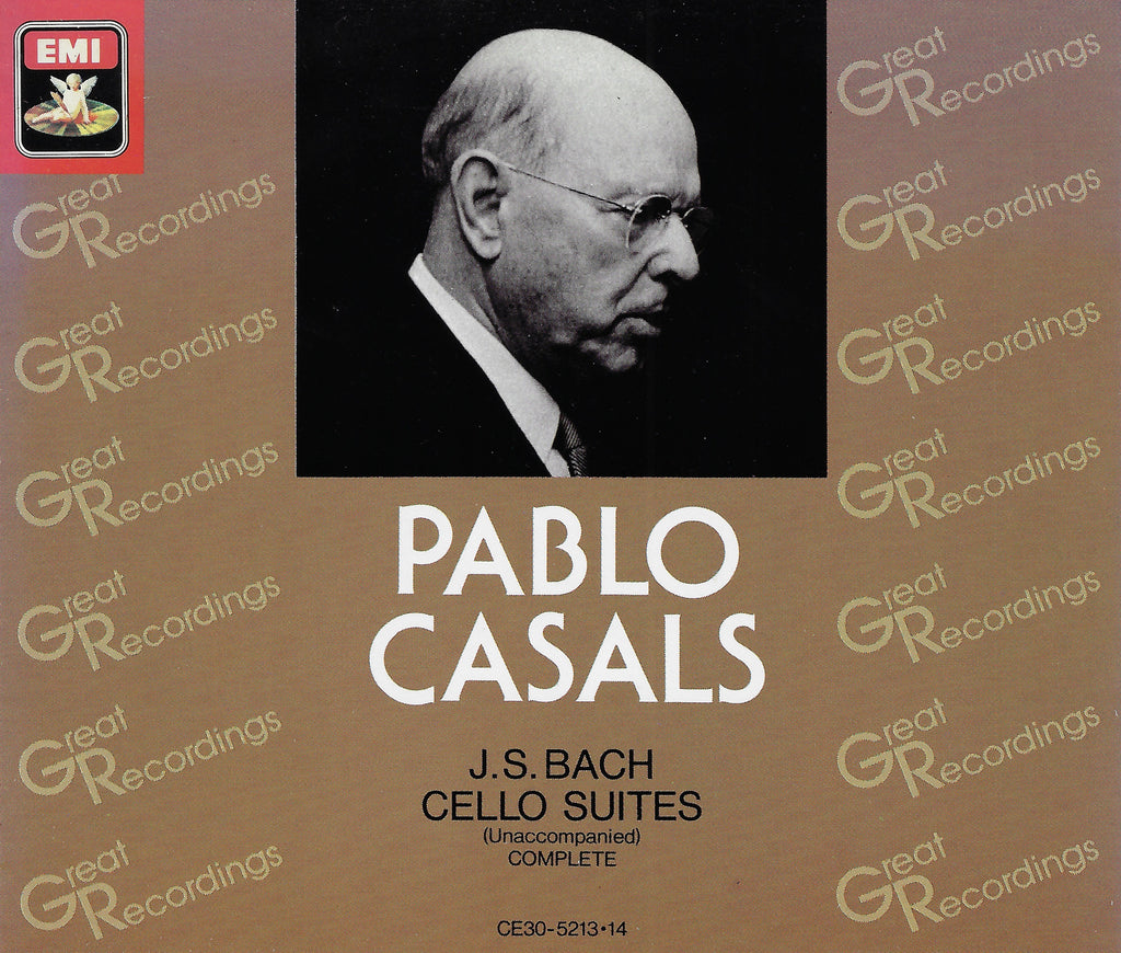 Casals: Bach 6 Suites for Solo Cello - EMI Japan CE30-5213-14 (2CD set)