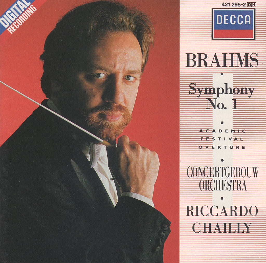 Chailly: Brahms Symphony No. 1 + Academic FO - Decca 421 295-2