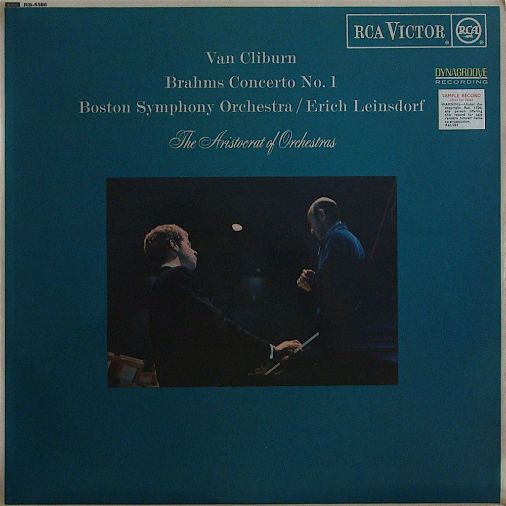 LP - Cliburn/Leinsdorf: Brahms Piano Concerto No. 1 Op. 15 - RCA RB-6586
