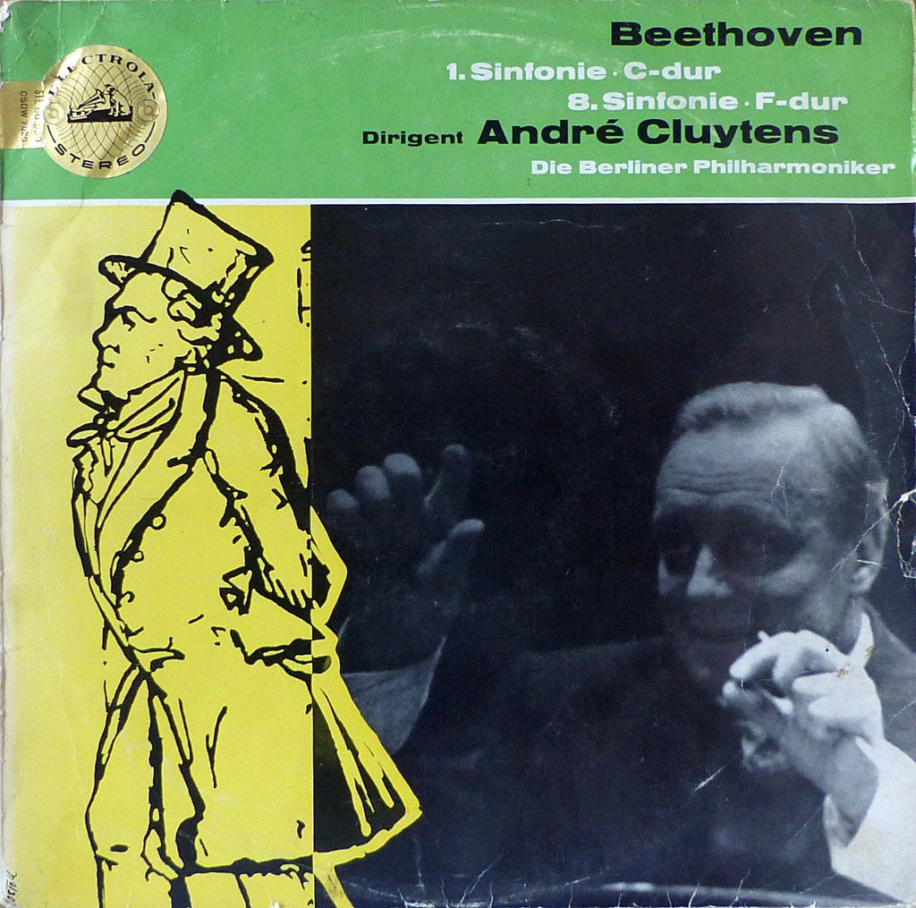 Cluytens/BPO: Beethoven Symphonies Nos. 1 & 8 - Electrola STE 80539 (w/g)