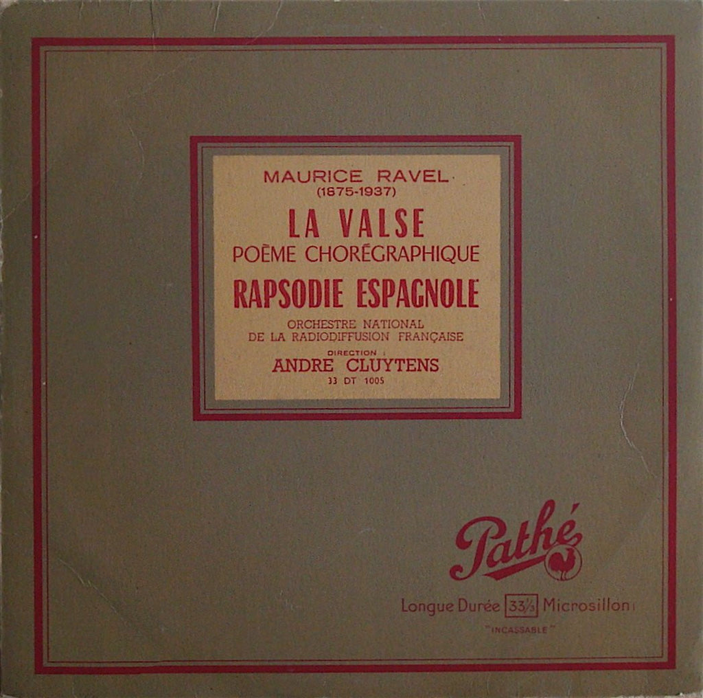 LP - Cluytens/ONRF: Ravel La Valse + Rapsodie Espagnole - Pathe 33 DT 1005 (10")
