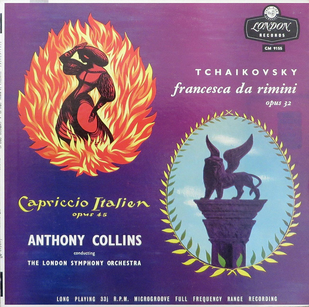 Collins: Tchaikovsky Capriccio Italien + Francesca da Rimini - London CM 9155