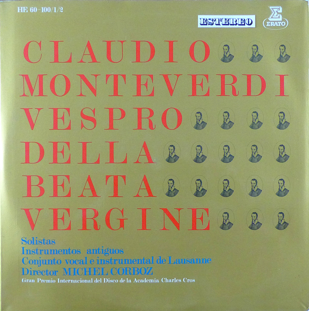 Corboz: Monteverdi Vespro della Beata Vergine - Erato HE 60-100/1/2 (3LP set)