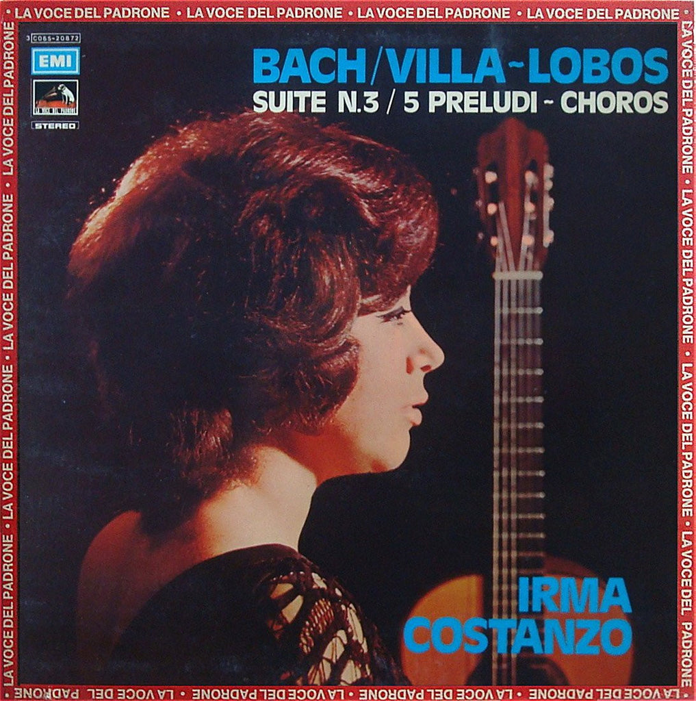 LP - Costanzo: Bach Suite No. 3 (BWV 1009) + Villa-Lobos - EMI 3 C065-20872